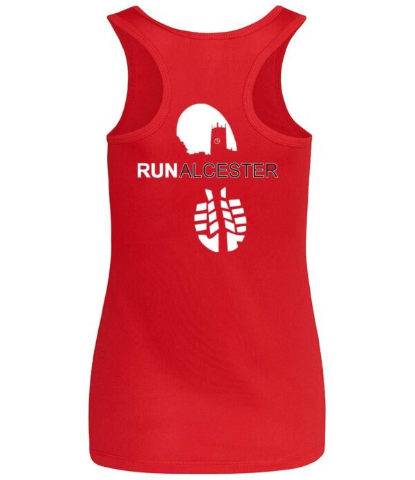 Run Alcester Ladies Vest Red - Image 2