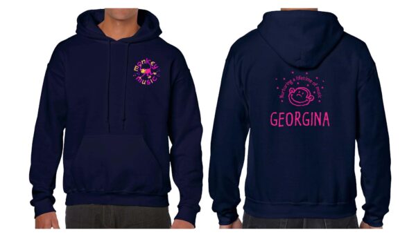 Monkey Music Hoodie Navy